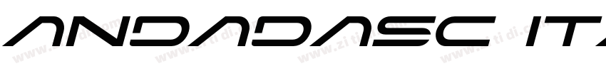 AndadaSC Italic字体转换
